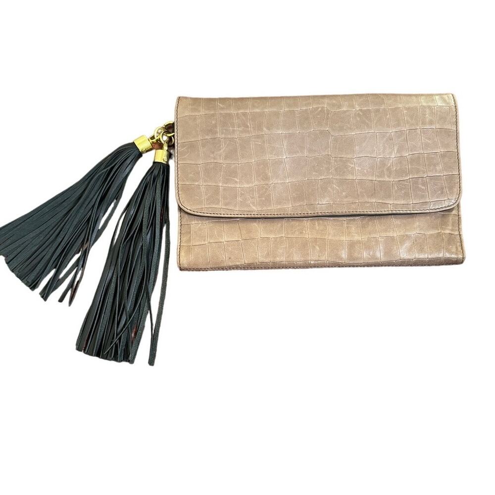 Zac Posen 2014 Fall Collection Leather Clutch Bag.